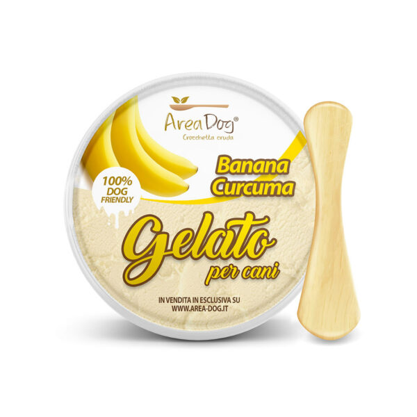 Gelato per Cani Banana e Curcuma